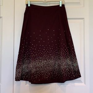 ItGirl Brown Sequin High Waist Skirt Medium